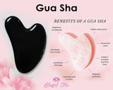Black Obsidian Gemstone Face Massager Gua Sha - www.blissfulagate.com
