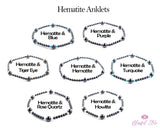Hematite Anklets - www.blissfulagate.com