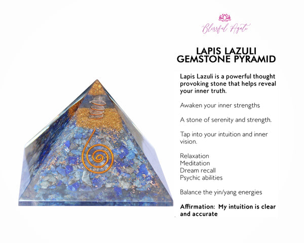 Lapis Lazuli Chakra EMF Pyramids.