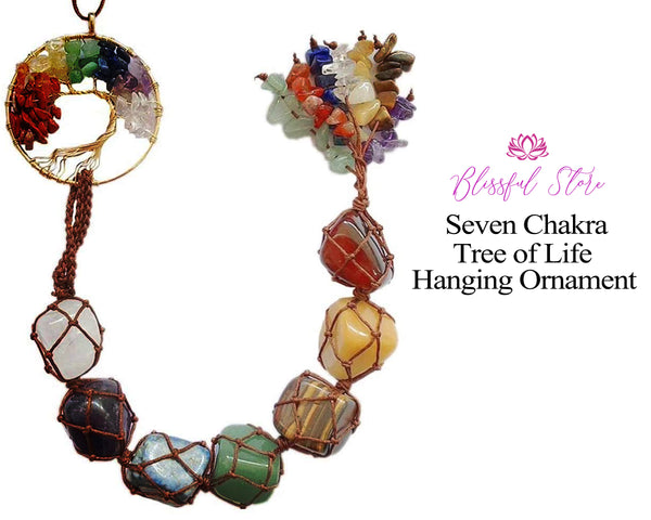 Seven Chakra Tree of Life Hanging Ornament