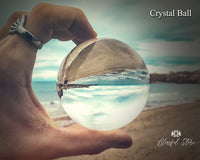 50mm Clear Crystal Gazing Ball - www.blissfulagate.com