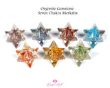 Orgonite Seven Chakra Gemstone Merkaba Star Stones - www.blissfulagate.com