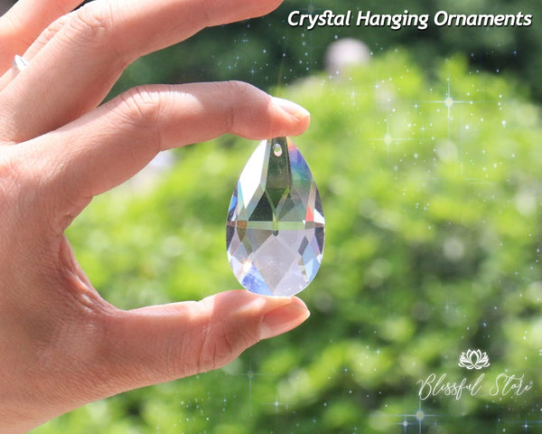 Crystal Sun Catcher Droplet Ornament - www.blissfulagate.com
