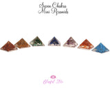 Seven Chakra Orgonite Pyramid Set