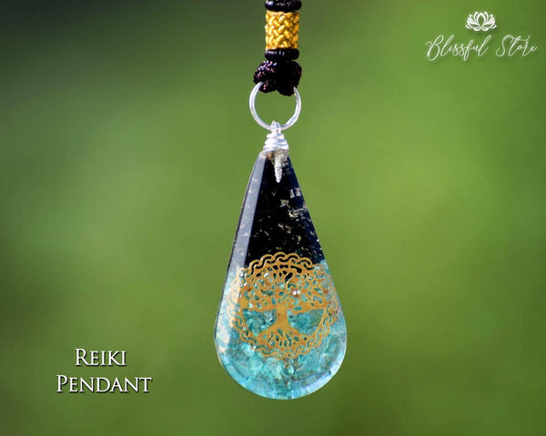 Turquoise Reiki Pendant. - www.blissfulagate.com