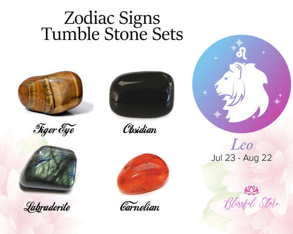 Zodiac Signs Tumble Stone Sets ( Leo )