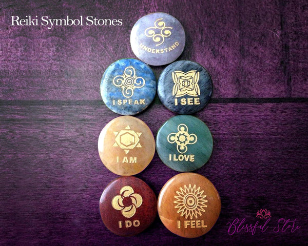 7 Chakra Stones Reiki Healing Crystal - www.blissfulagate.com