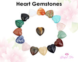 Gemstone Heart Shaped Charm Pendant
