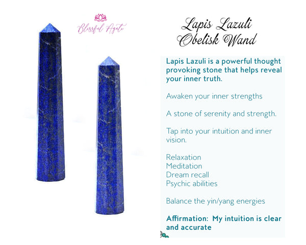 Lapis Lazuli Obelisk Wand
