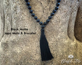 Matte Black Onyx 108 Mala Beads