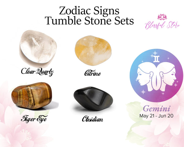 Zodiac Signs Tumble Stone Sets ( Gemini )