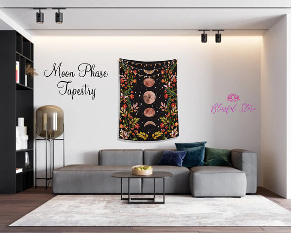 Moon Phase Wall Tapestry