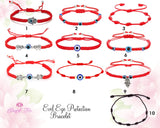 Evil Eye String Bracelets - www.blissfulagate.com