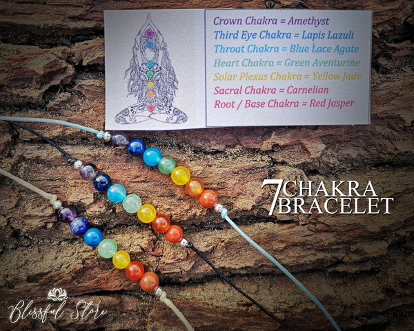 Seven Chakra Beads String Braclelet