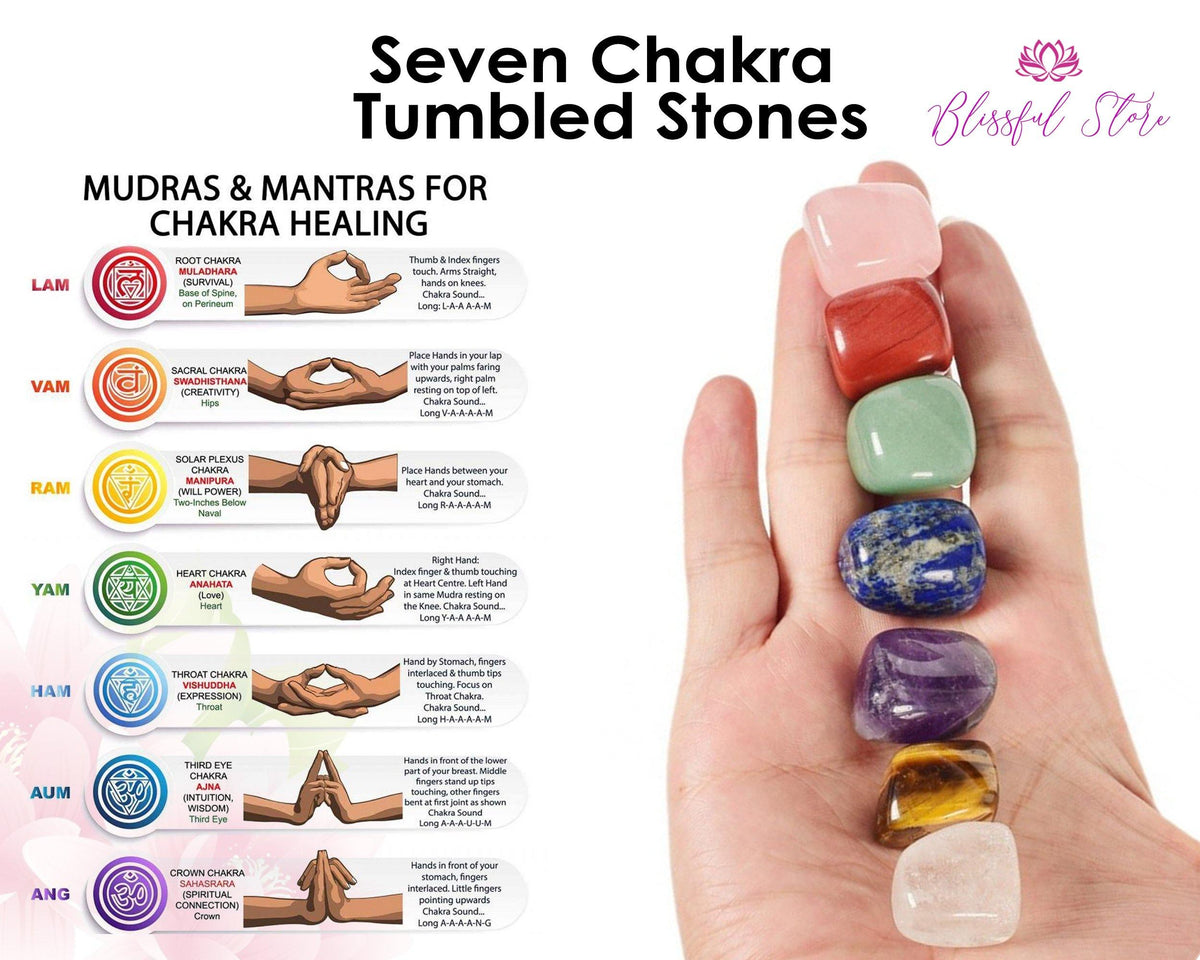 Chakra-healing Stones (7 Count) - Abundant Health