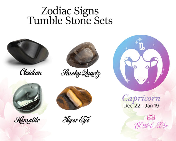 Zodiac Signs Tumble Stone Sets ( Capricorn )
