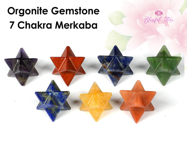 Seven Chakra Merkaba Star Set