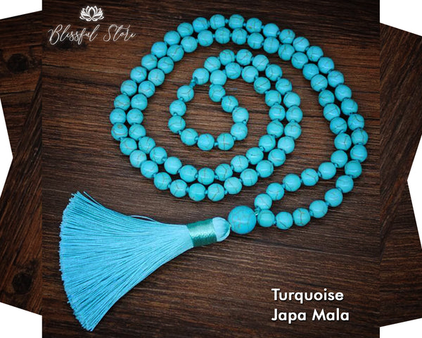 Turquoise 108 Beads Japa Mala