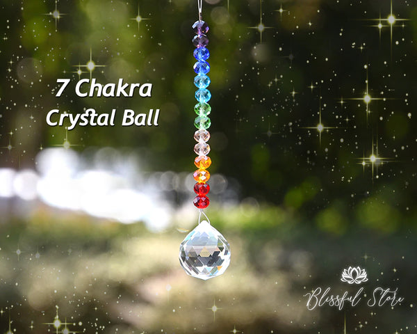 Rainbow Beads Crystal Sun Catcher Ball