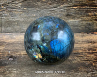 Labradorite Sphere. - www.blissfulagate.com