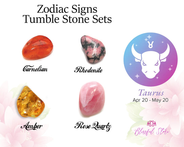 Zodiac Signs Tumble Stone Sets ( Taurus )