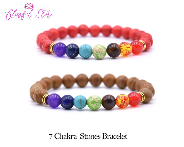 Seven Chakra Beads Gemstone Bracelet