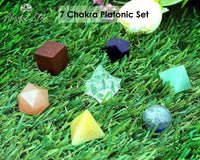 7 Chakra Platonic Set - www.blissfulagate.com