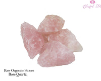 Rose Quartz Raw Natural Stones Set - www.blissfulagate.com