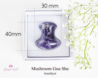 Amethyst Mushroom Gua Sha - www.blissfulagate.com