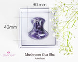 Amethyst Mushroom Gua Sha - www.blissfulagate.com