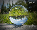 100mm Clear Crystal Gazing Ball - www.blissfulagate.com
