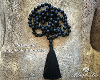 Matte Black Onyx 108 Mala Beads