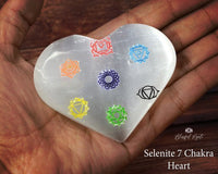Selenite Engraved Heart - www.blissfulagate.com