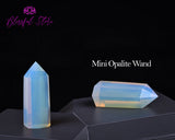 Natural Opalite Mini Reiki Healing Pocket Gemstone Wand