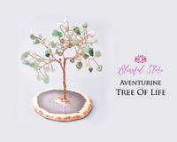 Amethyst Agate Coaster Base Gemstone Bonsai Tree - www.blissfulagate.com