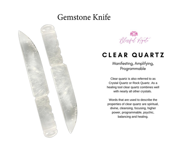 Clear Quartz Knife. - www.blissfulagate.com
