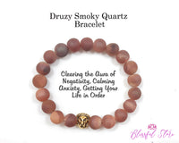 Smoky Quartz Druzy Bracelet