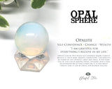 Full Moon Charged Opalite Sphere - www.blissfulagate.com