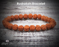 Genuine Shiva Rudraksh Healing  Bracelet 6mm/8mm/10mm Beads