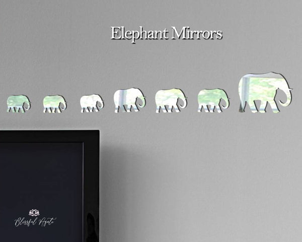 Elephant Wall Mirrors - www.blissfulagate.com