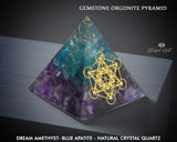 Amethyst Mix Crystal Gemstone EMF Pyramids.