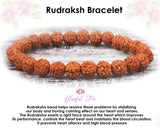 Genuine Shiva Rudraksh Healing  Bracelet 6mm/8mm/10mm Beads