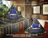 Lapis Lazuli Mix Crystal Gemstone EMF Pyramids.