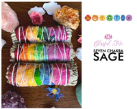 Seven Chakra Sage Smudging Tool - www.blissfulagate.com
