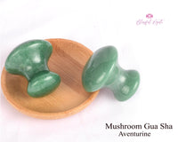 Aventurine Mushroom Gua Sha - www.blissfulagate.com