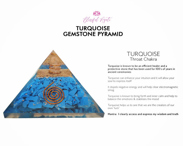 Turquoise EMF Pyramids.