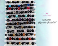 Mixed Gemstone Beaded Bracelets .