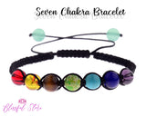 Seven Chakra Beads Woven Bracelet