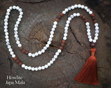 Howlite Mix 108 Beads Japa Mala With Buddha Charm