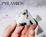 Gemstone Mini Crystal Pyramid - www.blissfulagate.com